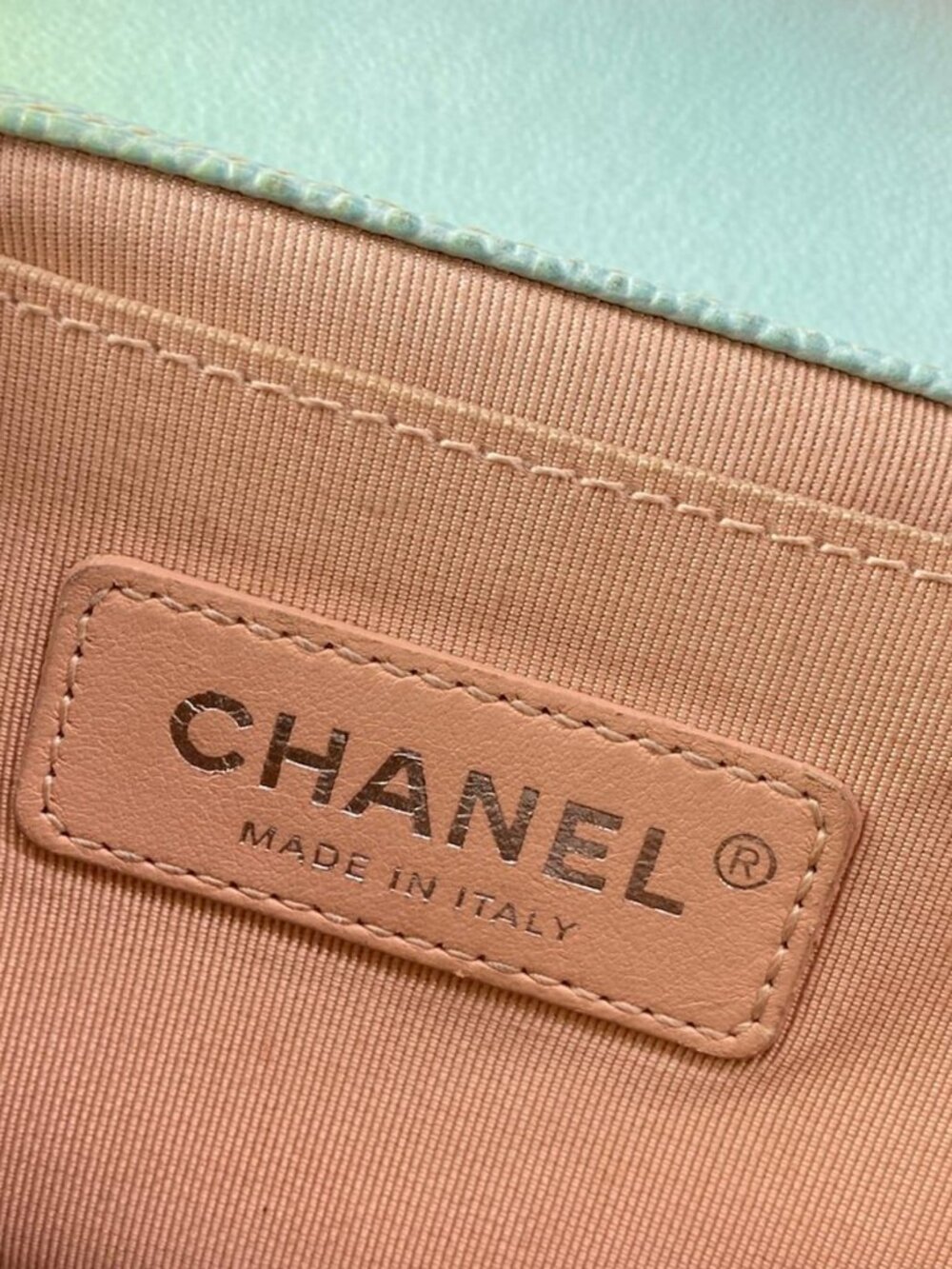 Chanel Shoulder Bag Pink Multi Color Chain Silver - Picture 12 of 15